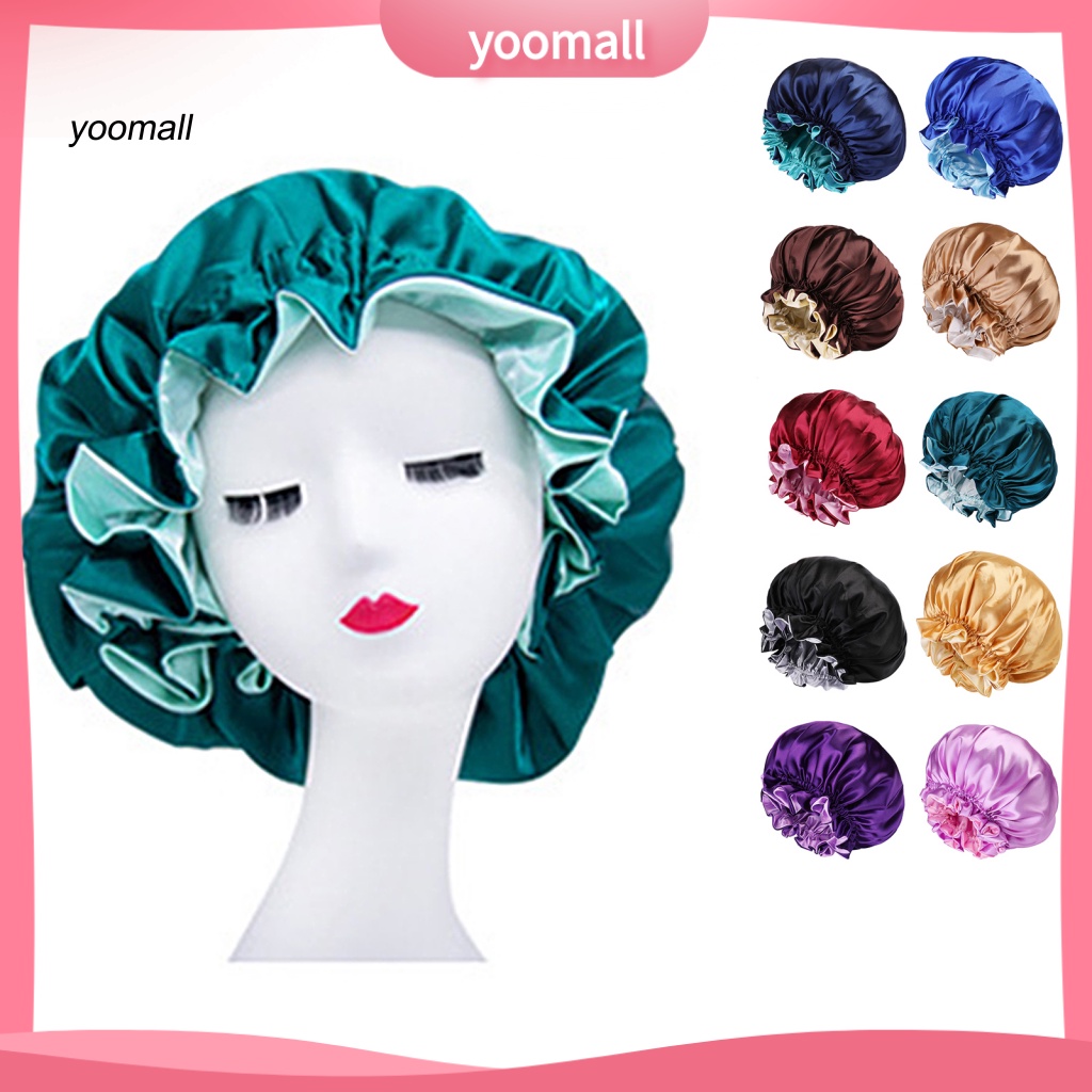 Mũ Trùm Đầu Hai Lớp Mềm Mịn Không Vành Dùng Khi Ngủ / Tắm Cho Nữ