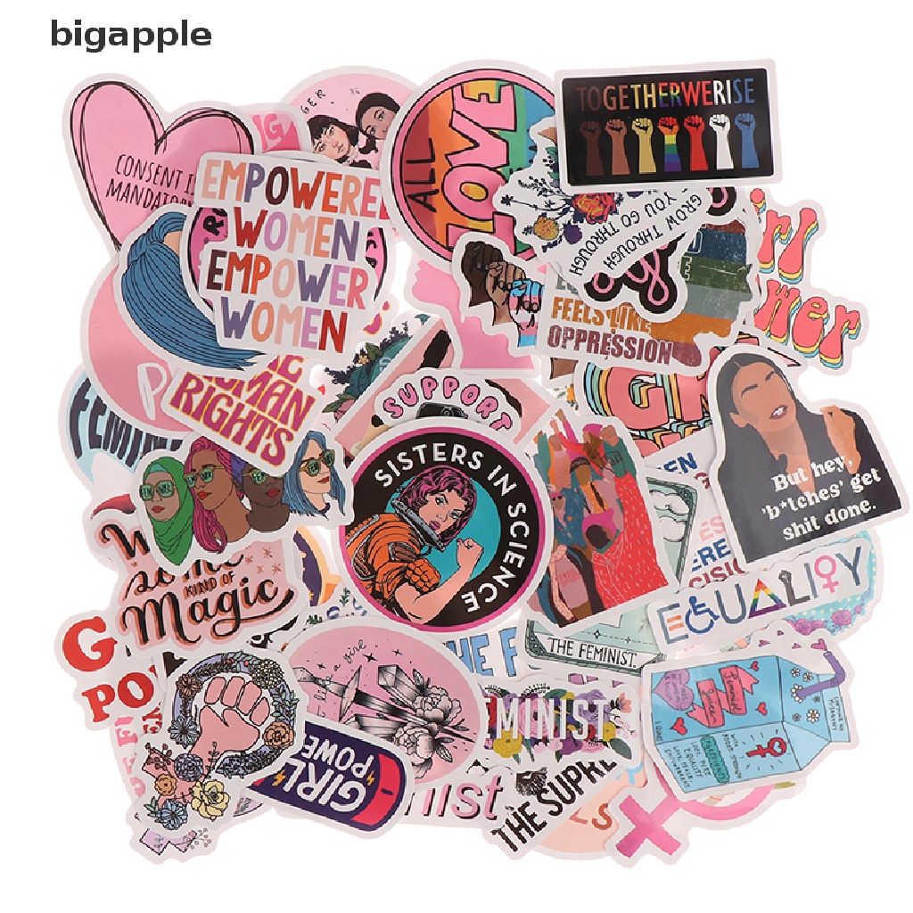 Set 50 Đề Can Dán Trang Trí Điện Thoại / Ván Trượt / Laptop Họa Tiết Hoạt Hình Dễ Thương