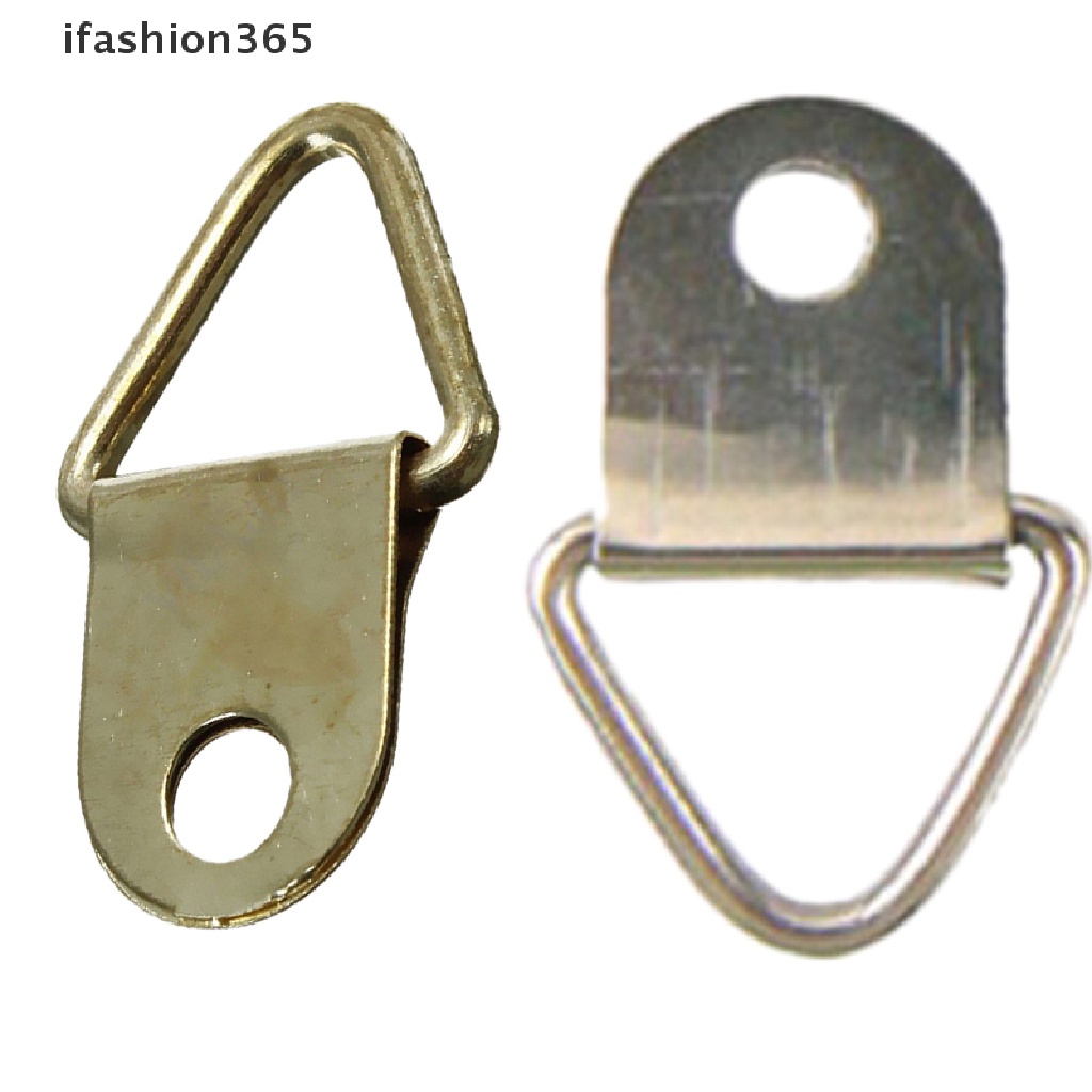 Set 20 Móc Treo Khung Ảnh Hình Tam Giác Bằng Đồng Thau Mạ Vàng