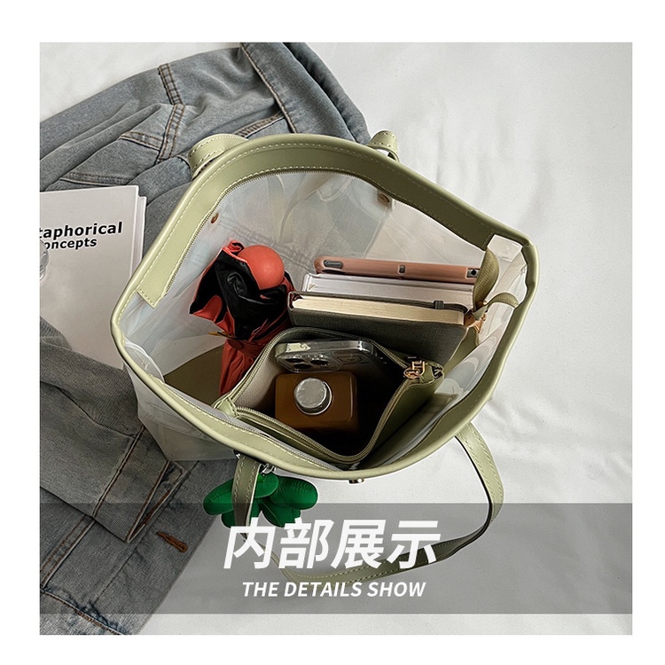 Túi Xách Trong Suốt Cỡ Lớn Thời Trang Mùa Hè 2023 Dành Cho Nữ a4