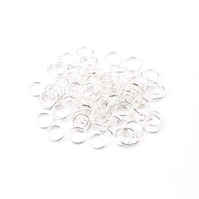 Bộ 200 Vòng Nối Làm Trang Sức Bằng Hợp Kim Kẽm 4 mm / 5 mm / 6 mm / 7 mm / 8 mm / 10 mm