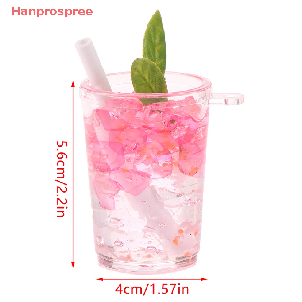 1 Đồ trang trí Ly Nước Đá Mini Hai Màu Dạ Quang Dùng Trang Trí Tiểu Cảnh