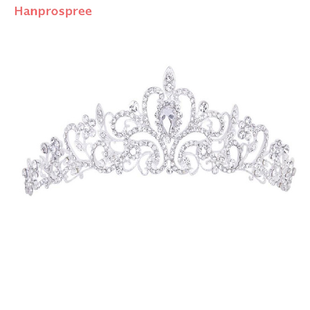 Cài Tóc Hình Vương Miện Đính Đá Dễ Thương Cho Cô Dâu