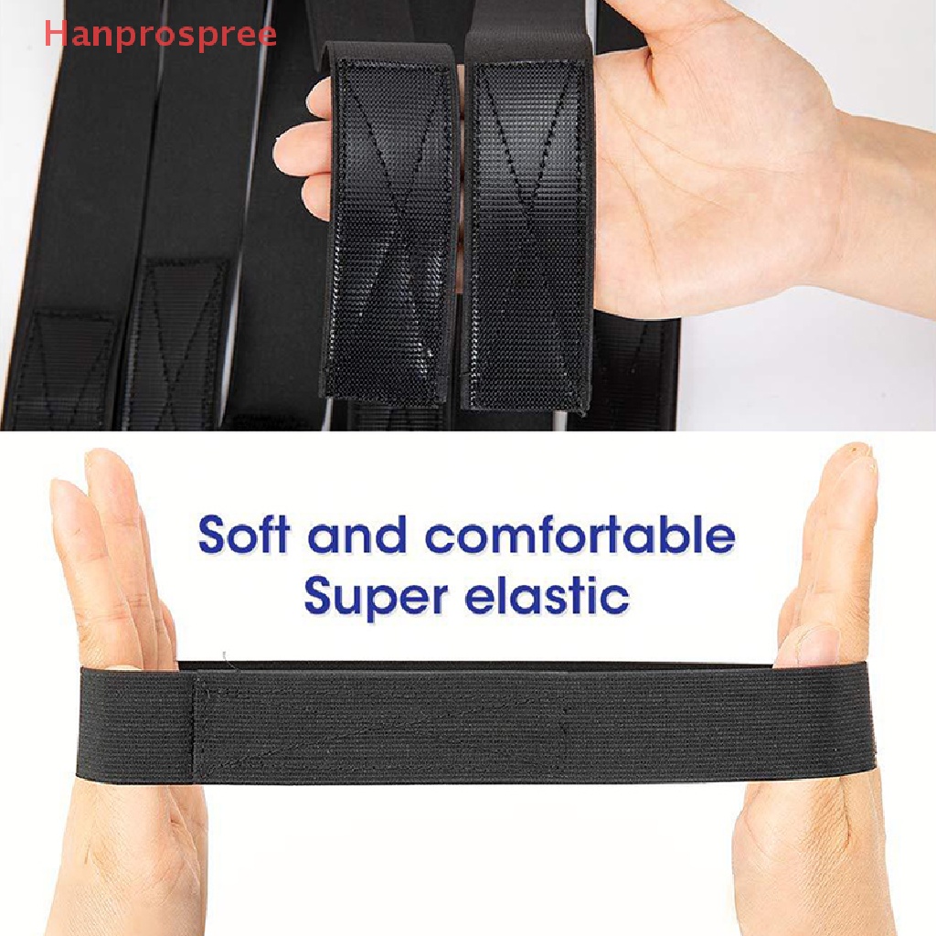 1 Bộ / 1 Dây Đeo Tóc Giả Co Giãn Màu Đen Có Thể Điều Chỉnh