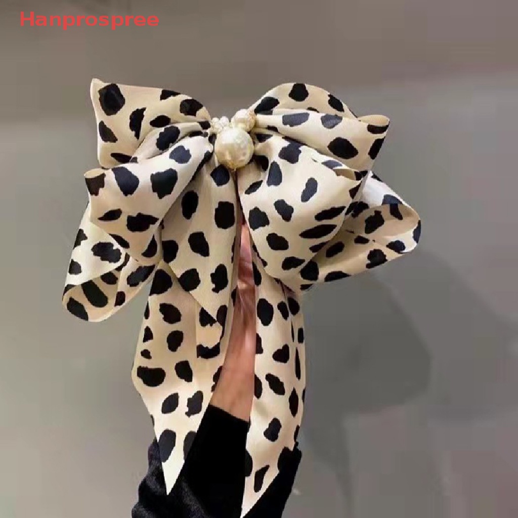 Kẹp Tóc Đính Nơ Và Ngọc Trai Cỡ Lớn Dễ Thương