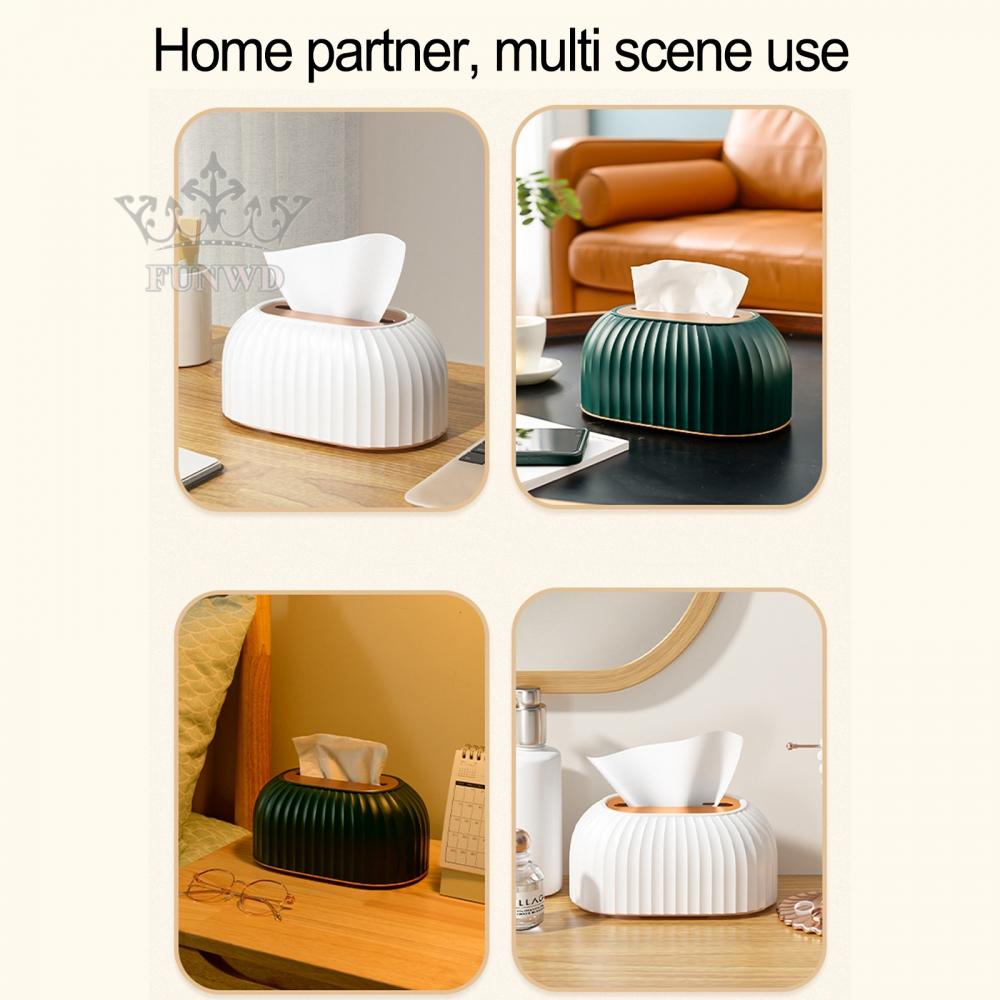 【FUNWD】Tissue Holder Tissues 22.5x13.6x10.7CM Bathroom Commercial Dining Table