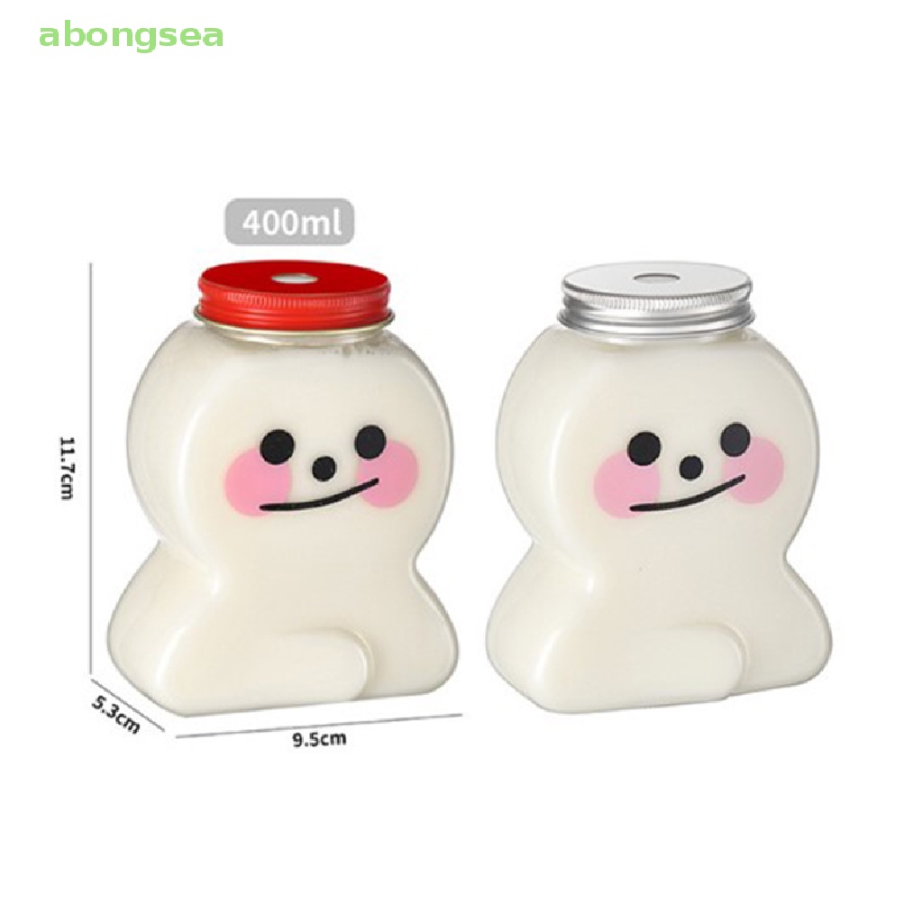 1 Bình Nước Nhựa Trong Suốt Dung Tích 400ML In Họa Tiết Hoạt Hình Dễ Thương