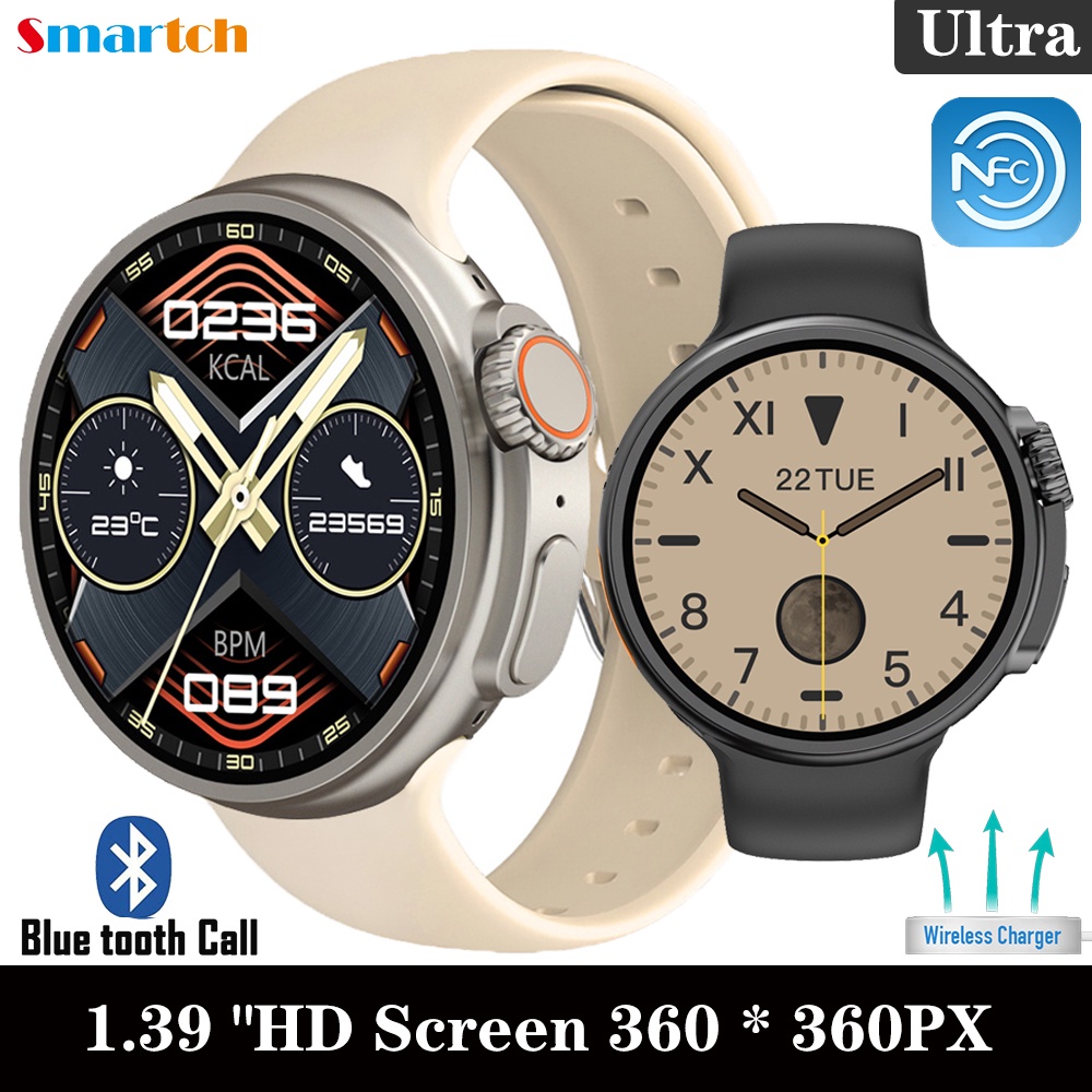 Đồng Hồ Thông Minh K9 Ultra Pro Màn Hình Tròn 1.39 "Chống Thấm Nước Tích Hợp Sạc Không Dây
