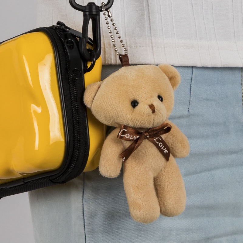 Gấu Bông Teddy Mini 12cm Dùng Để Trang Trí Túi Xách / Móc Khóa