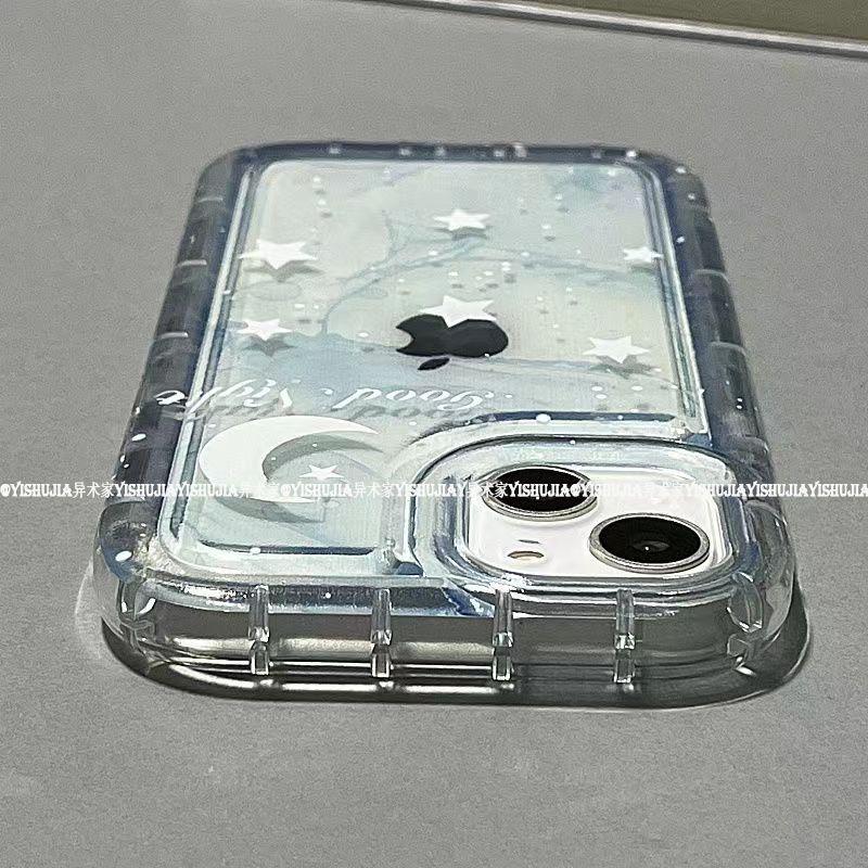 ✅Ốp Điện Thoại Thời Trang Cho Iphone111314Ốp Điện Thoại Cao Su Mềm Nhuộm Xanh Chống Sốc Cho Apple Pro12 max 6N1Z