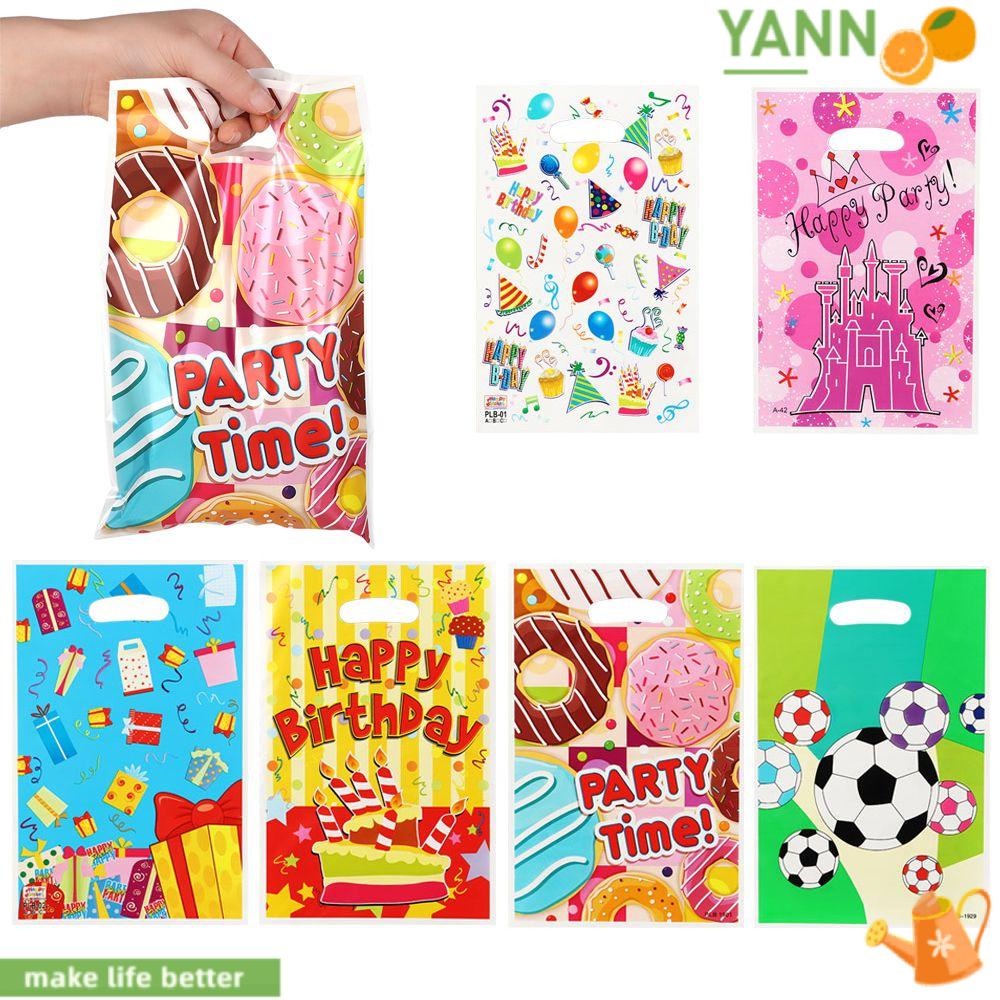 Set 10 Túi Đựng Bong Bóng Họa Tiết Hoạt Hình Trang Trí Tiệc Sinh Nhật Cho Bé