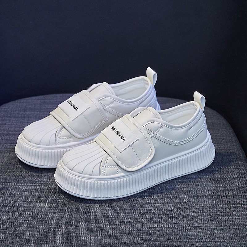 Giày Thể Thao Trắng Quai Dán Phong Cách Hàn Quốc Thời Trang Mùa Xuân Mới Cho Nữ Sinh Crush119