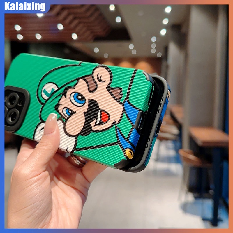 Ốp Điện Thoại Da Mềm In Hình Mario Cho iPhone 14 13 12 11 Pro Max X XR Xs Max 7 / 8 Plus