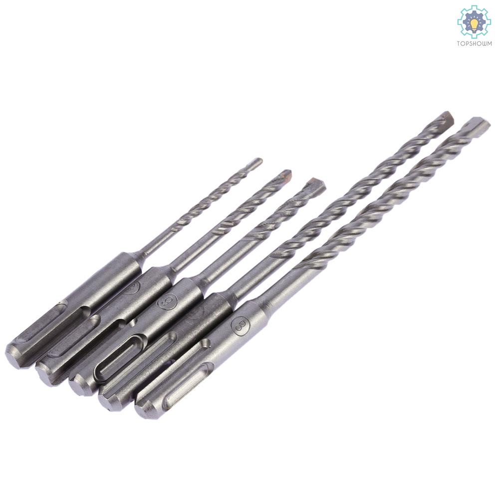 Set 5 Mũi Khoan Bê Tông Điện 2 Rãnh SDS 2 Rãnh SDS PLUS 4mm 5mm 6mm 6mm 8mm Chuyên Dụng