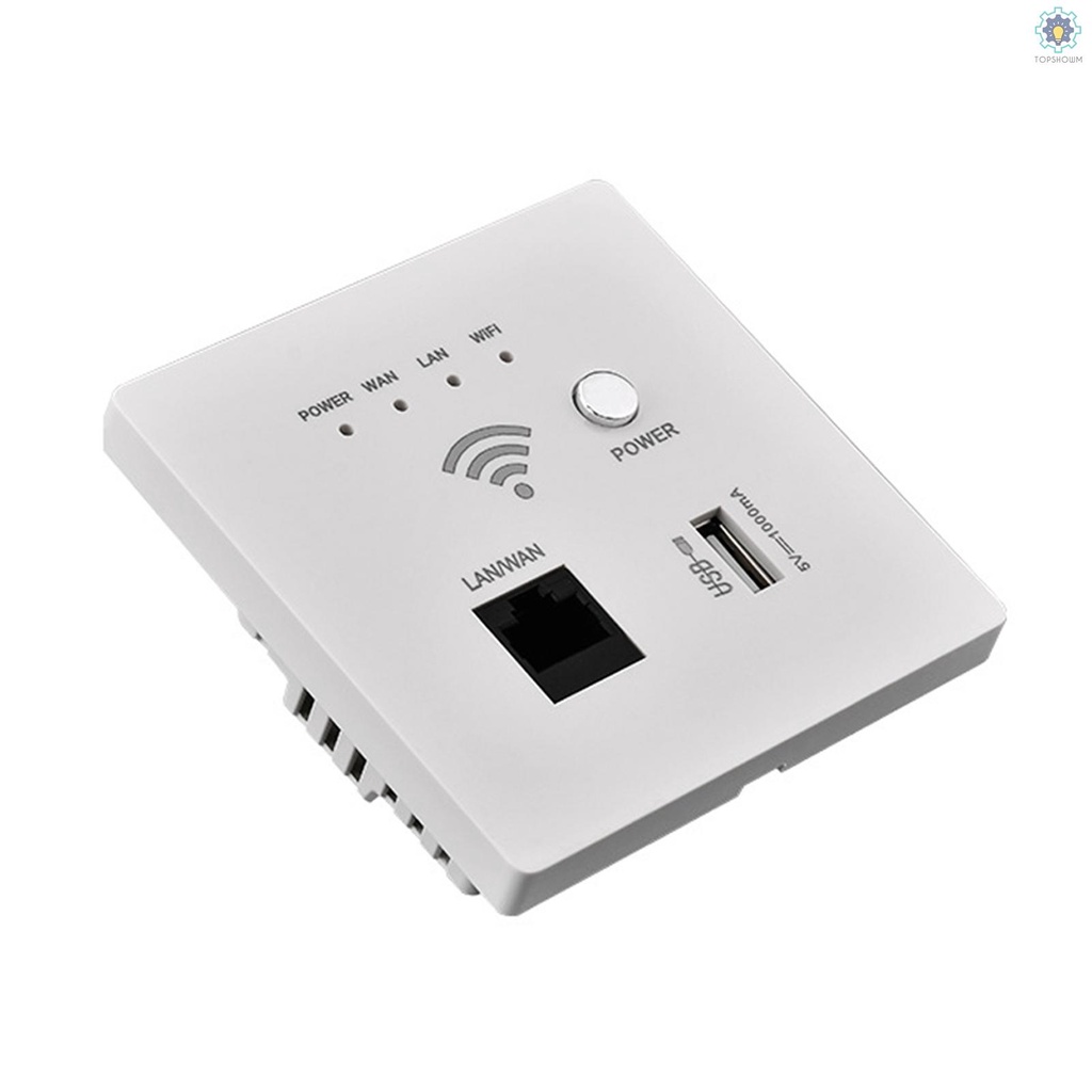 Bộ Định Tuyến WiFi Không Dây 300M AP Cổng USB-C Gắn Tường