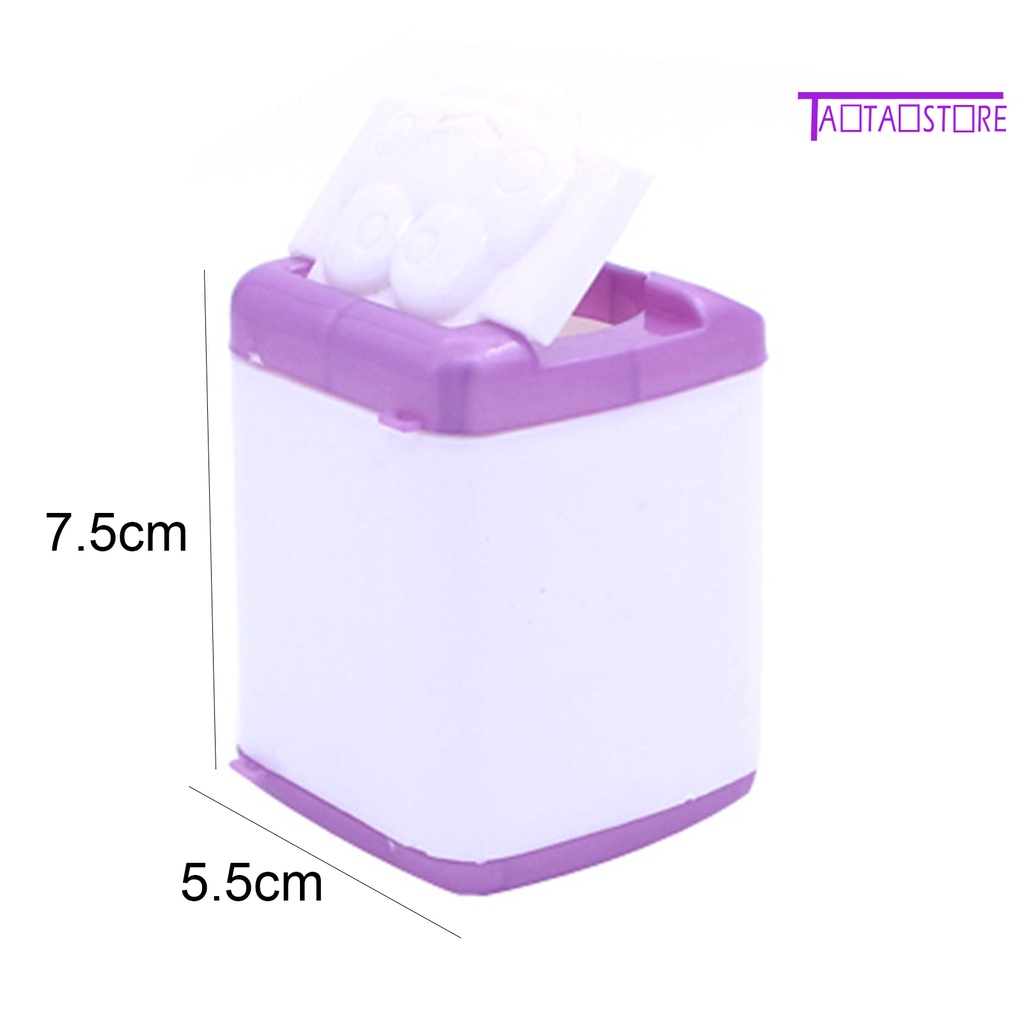 Máy Giặt Đồ Chơi Mini Bằng Silicon Dễ Thương Cho Nhà Búp Bê