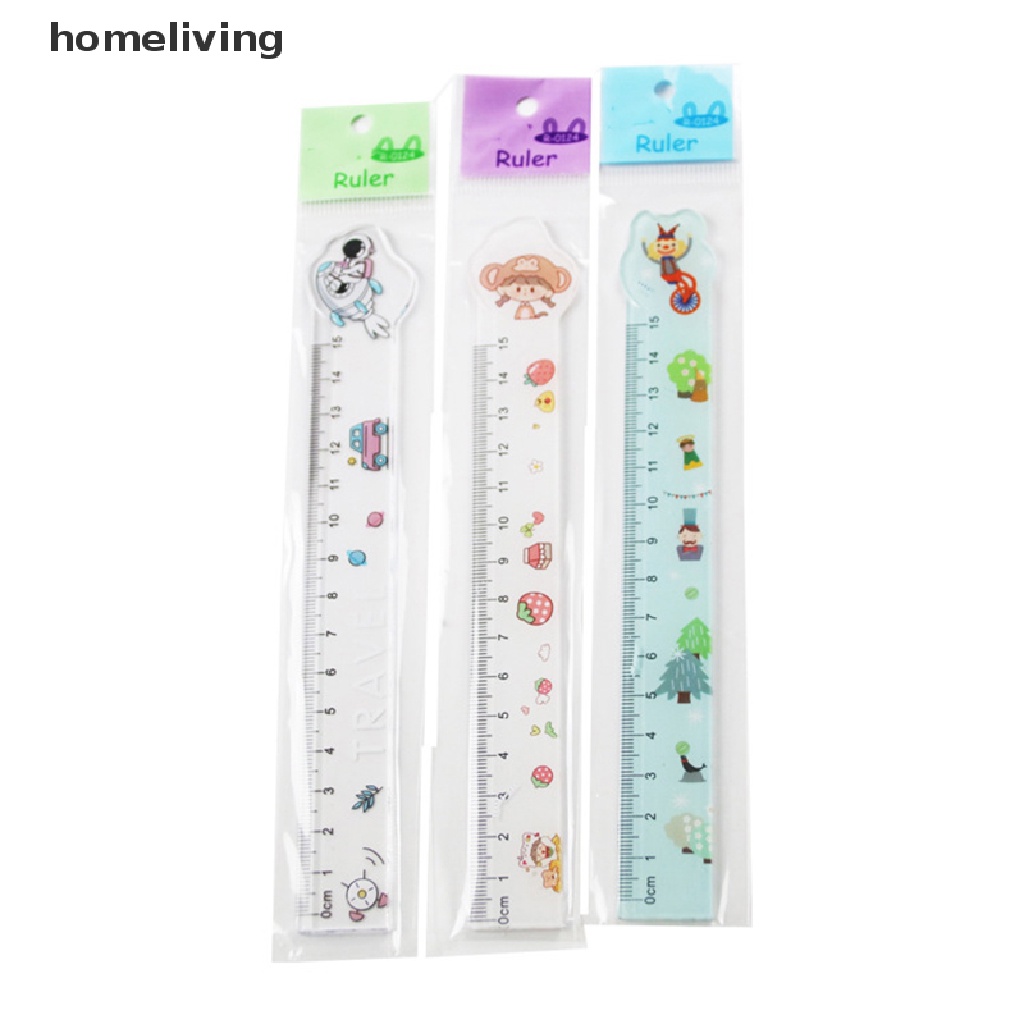 Thước Đo Lường Hình Hoạt Hình 15cm Dành Cho Học Sinh