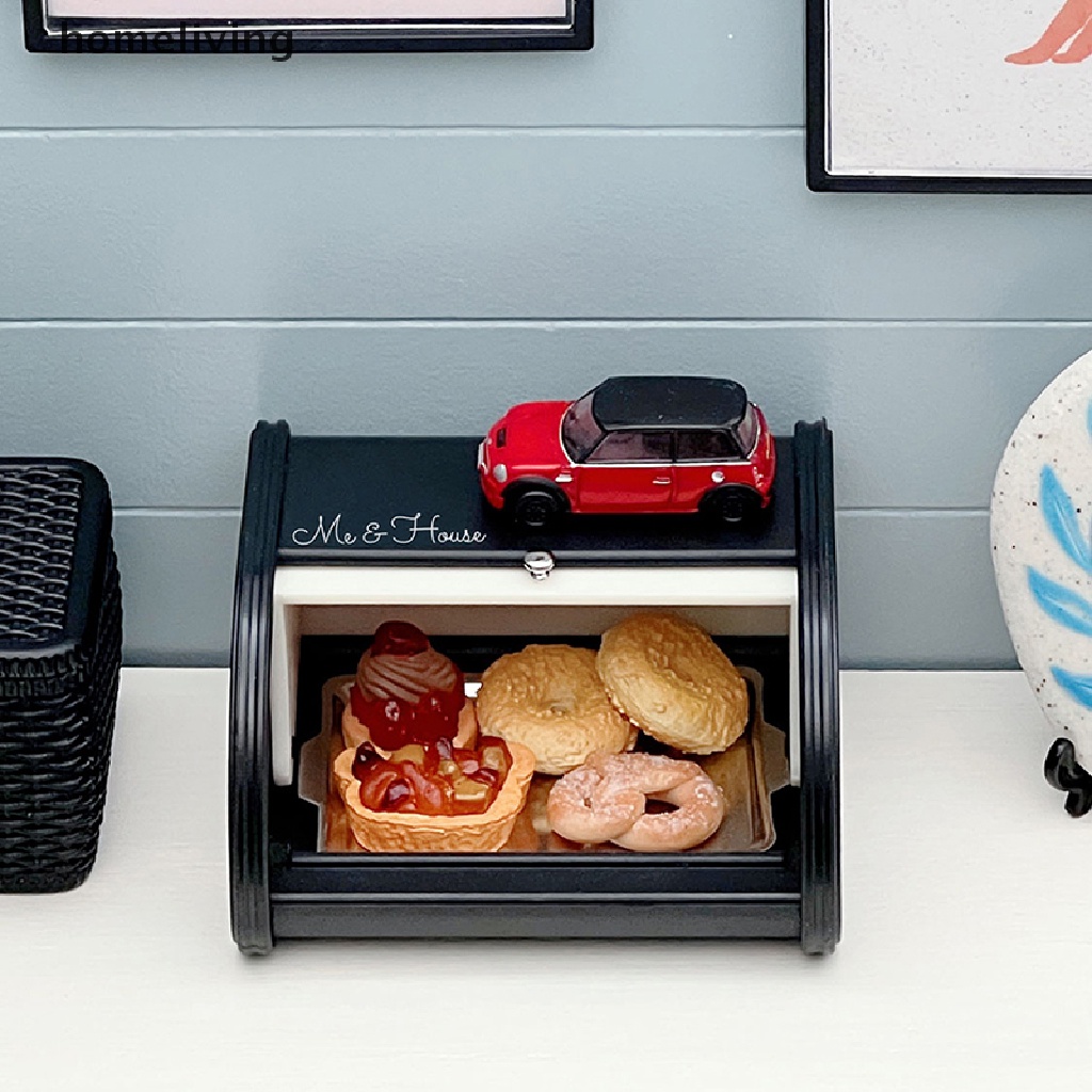 Mô Hình Hộp Bánh Mì Mini Bằng Nhựa Tỉ Lệ 1: 6 Dùng Trang Trí Nhà Búp Bê