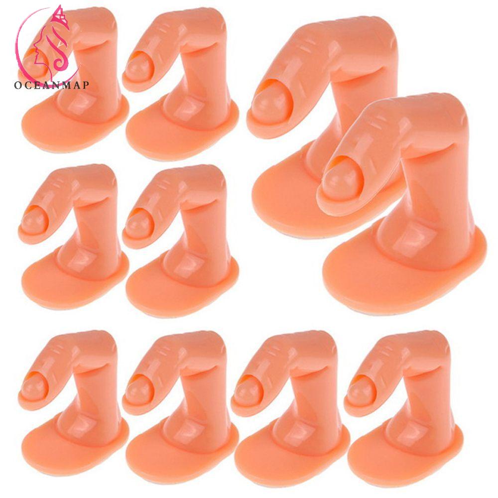 [Hàng mới về] Ngón Tay Giả Bằng Nhựa Luyện Tập Trang Trí Móng Tay
