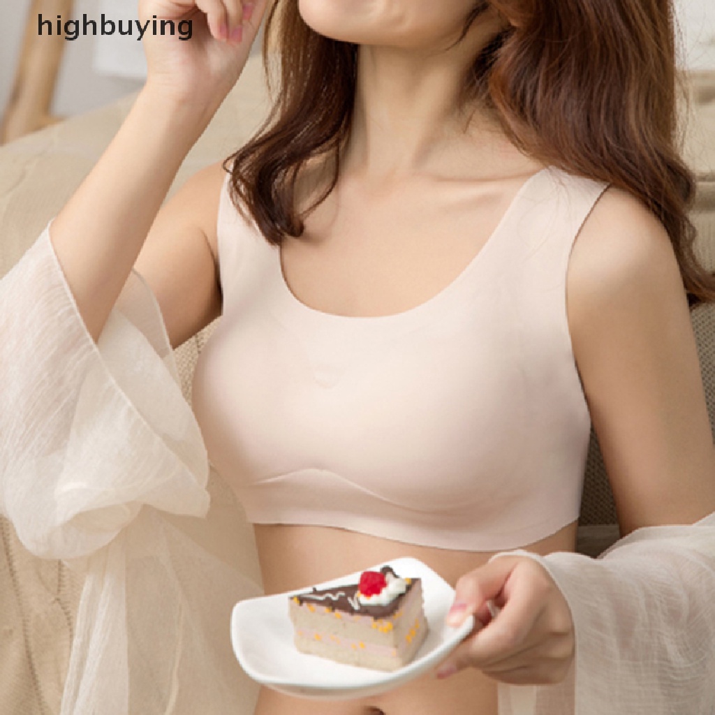 Hbvn Belle Áo Ngực Thể Thao Yoga Không Gọng Thép Lụa Mát Không Đường May Phong Cách Nhật Bản Cho Nữ Mod