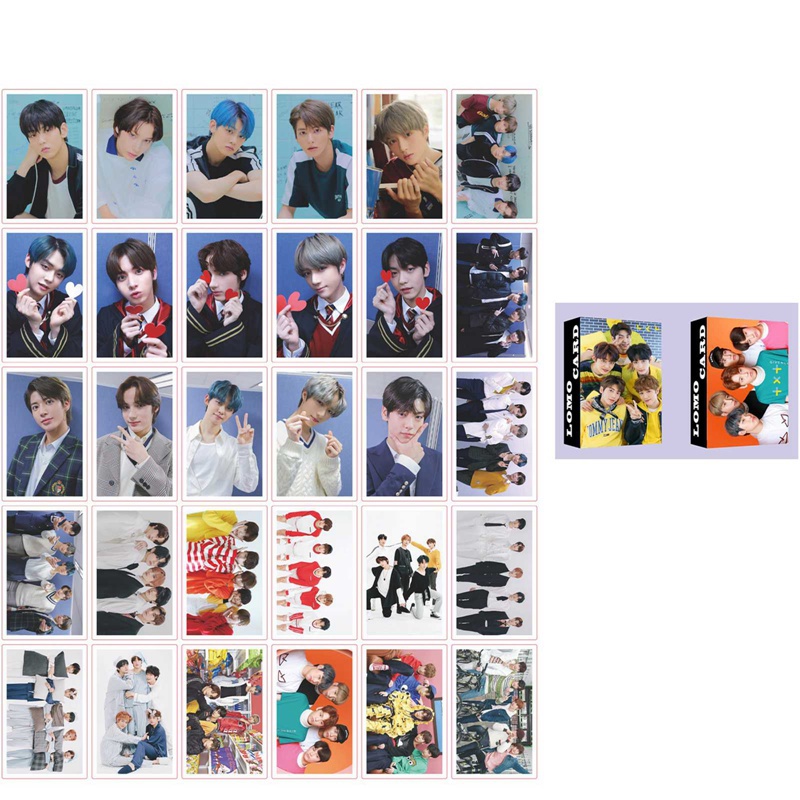 Set 30 Tấm Bưu Thiếp In Hình Dễ Thương Phong Cách Hàn Quốc