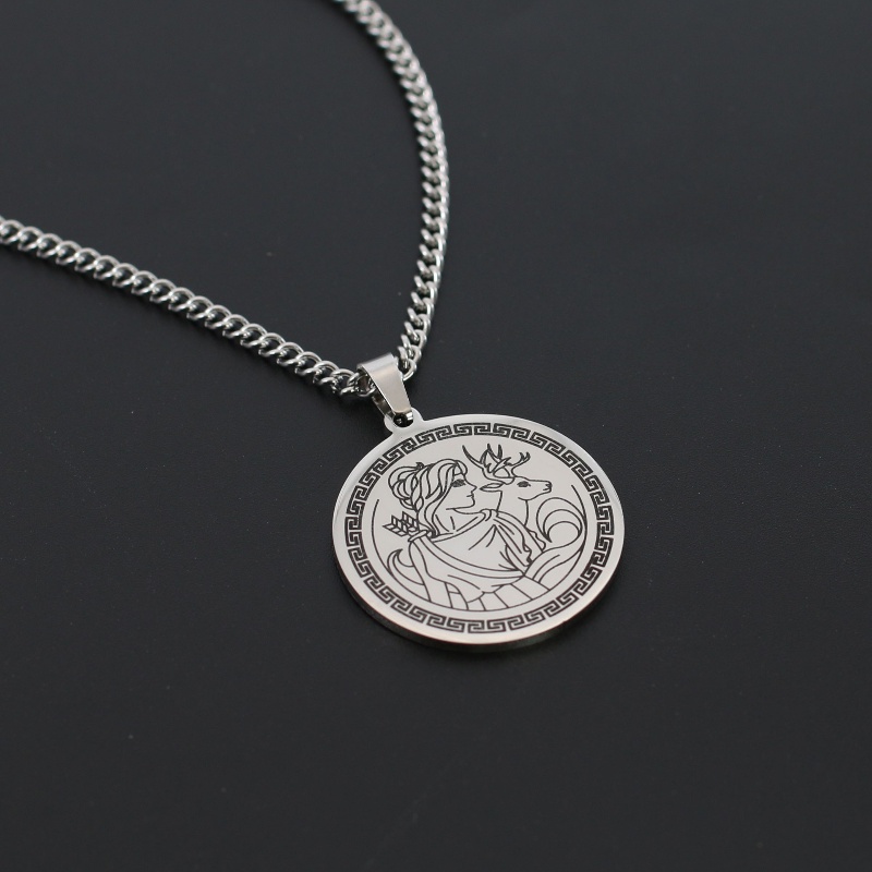 Z Vòng cổ Bằng Thép Titan Không Gỉ Phong Cách Rock Cá Tính Cho Nam Và Nữ