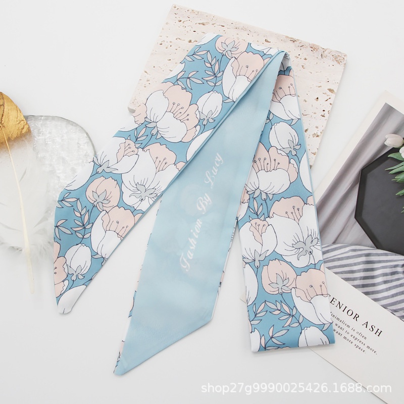 Băng Đô Cài Tóc Đính Nơ Họa Tiết Hoa Đa Năng Xinh Xắn