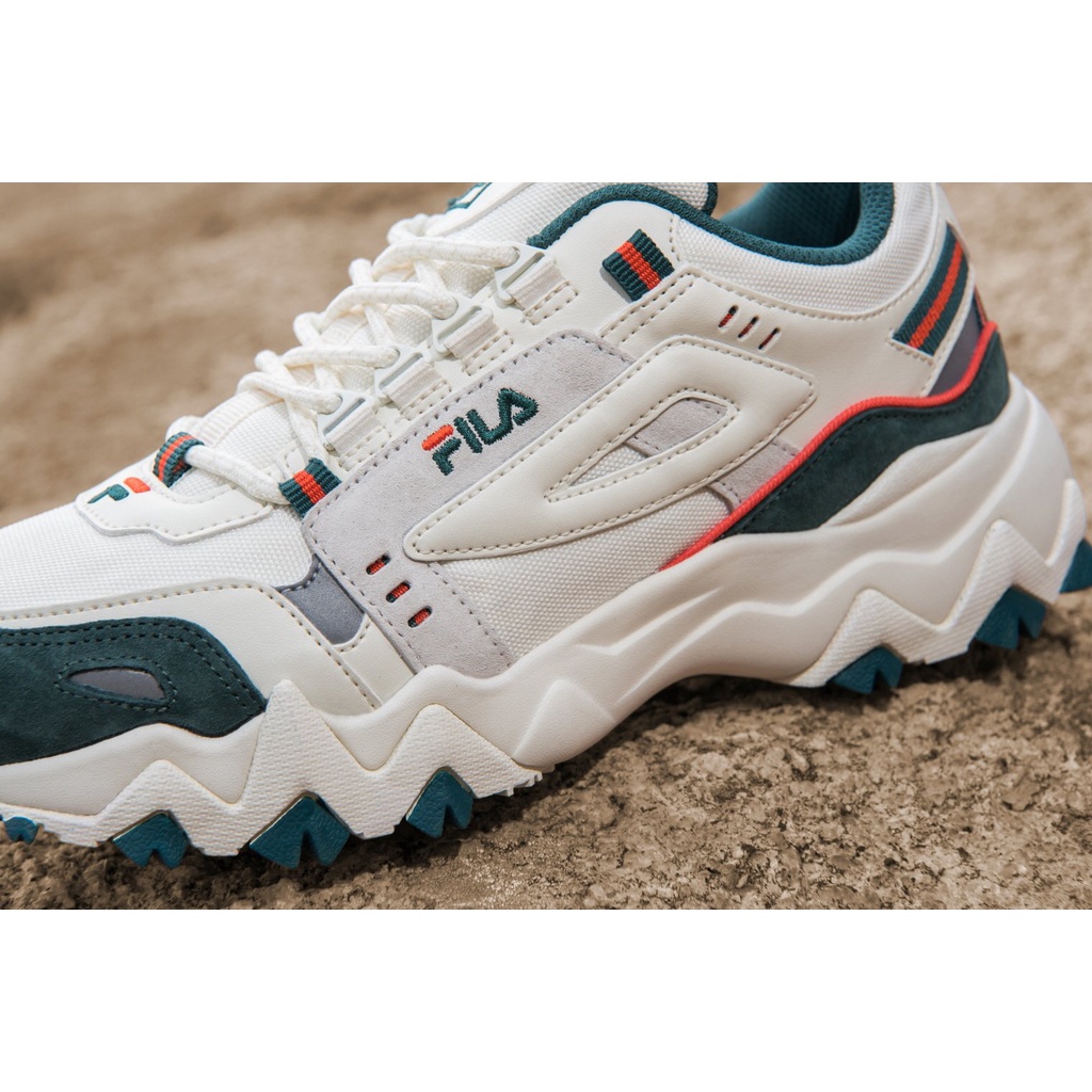 *CHÍNH HÃNG* Giày thể thao Sneaker FILA OAKMENT màu Xanh Lá - Green - Kem