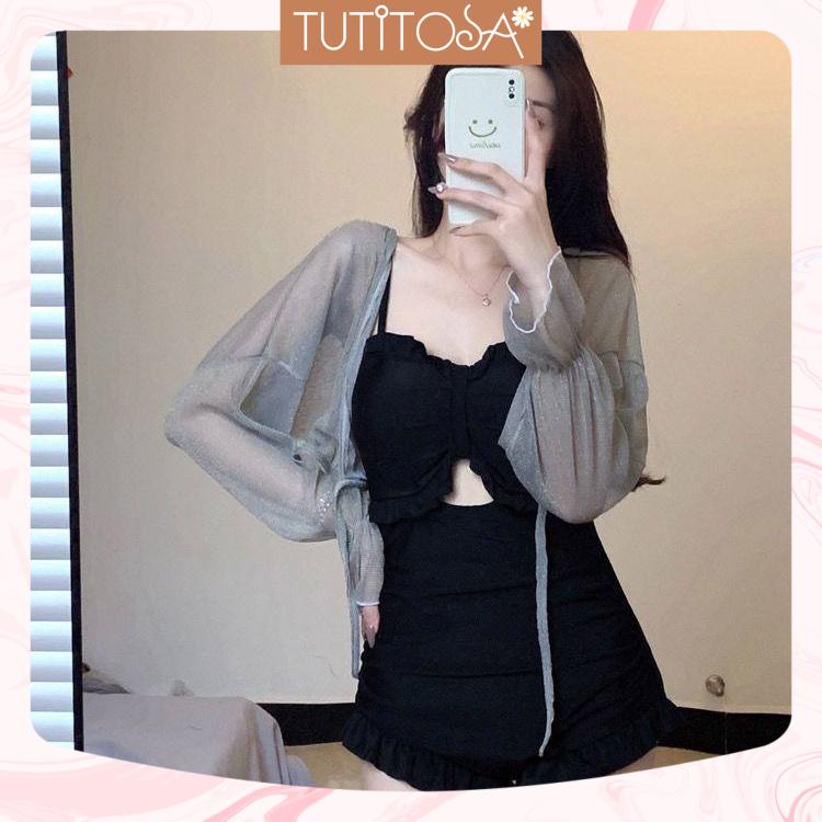 Đồ bơi liền thân màu trơn thời trang quyến rũ cho nữ