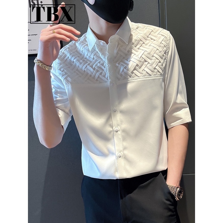 Áo Sơ Mi Tay Dài Dáng Ôm Thời Trang Xuân Thu 202 Cao Cấp Cho Nam