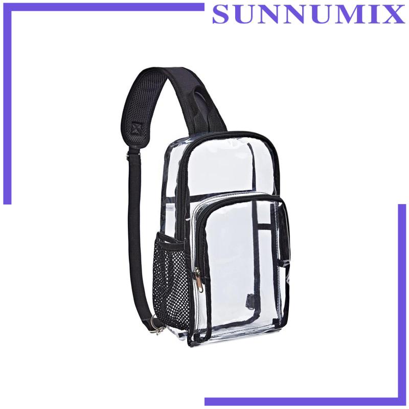 Túi Đeo Chéo Trong Suốt Kèm Giá Đỡ Chai Nước Tiện Dụng Mang Theo Du Lịch / Đi Biển