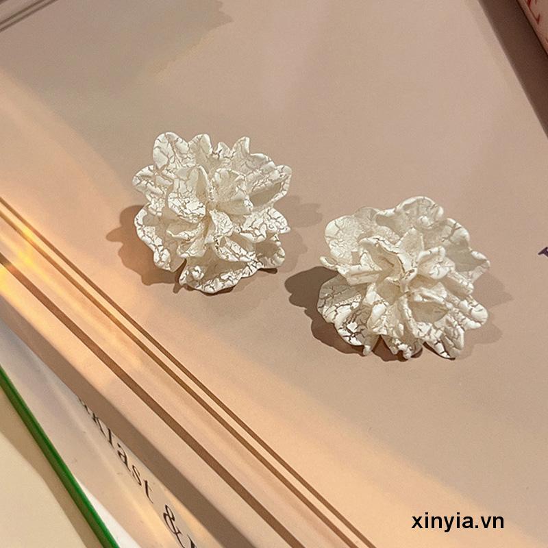 Khuyên Tai Kim Bạc Hình Hoa Nhỏ Đơn Giản Tươi Mới Đơn Giản Dễ Phối Đồ Cho Nữ