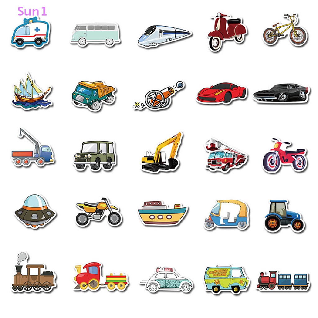 Set 40 Miếng Dán Trang Trí Xe Hơi / Ván Trượt / Laptop Họa Tiết Graffiti Độc Đáo