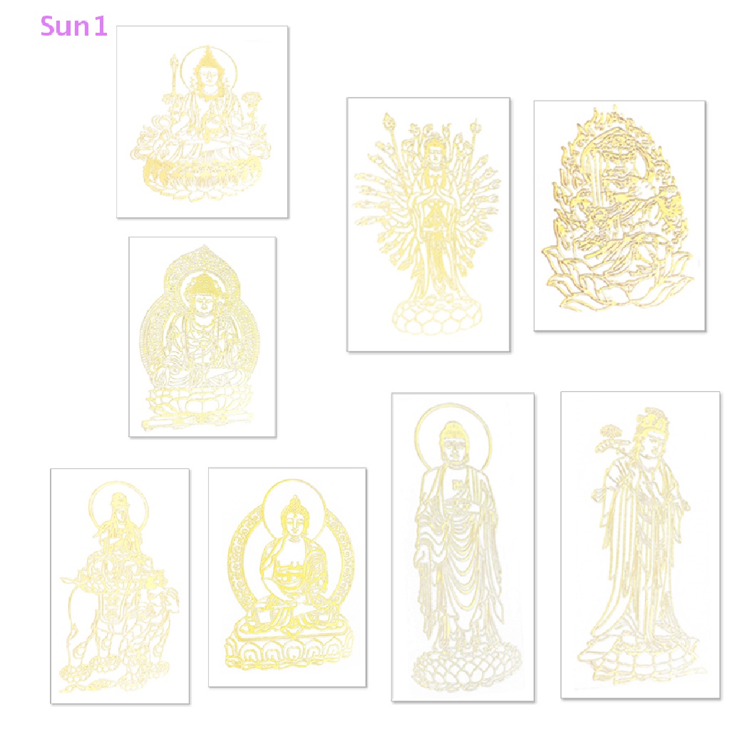 Sticker Dán Trang Trí Điện Thoại Họa Tiết Phật Giáo Độc Đáo Sun1