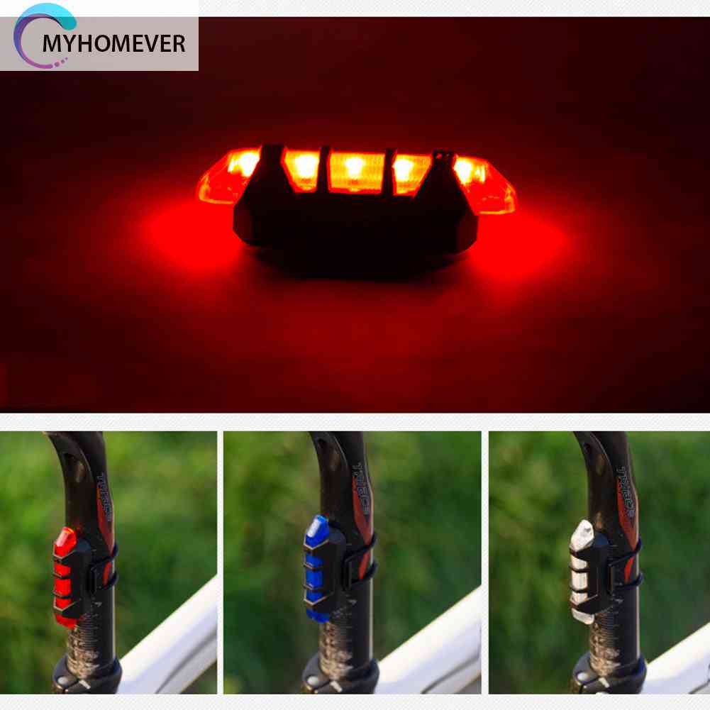 Đèn Hậu 5 Bóng LED Cho Xe Đạp