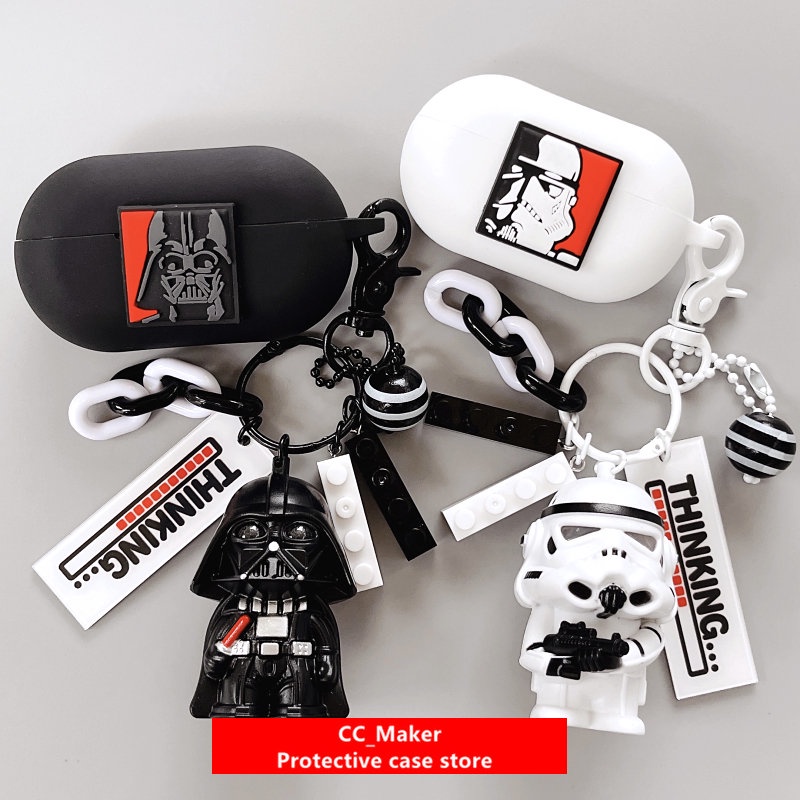Sony Ambie TW01 Case Cartoon Keychain Pendant Sony WF-1000XM4 Silicone Soft Shell Case Finger Ring Lanyard Sony LinkBuds S Soft Shell LS900N Shockproof Case Protective Cover Male Pendant Sony WF-1000XM3 Cover Sony WF-C500 Drop Protective Case