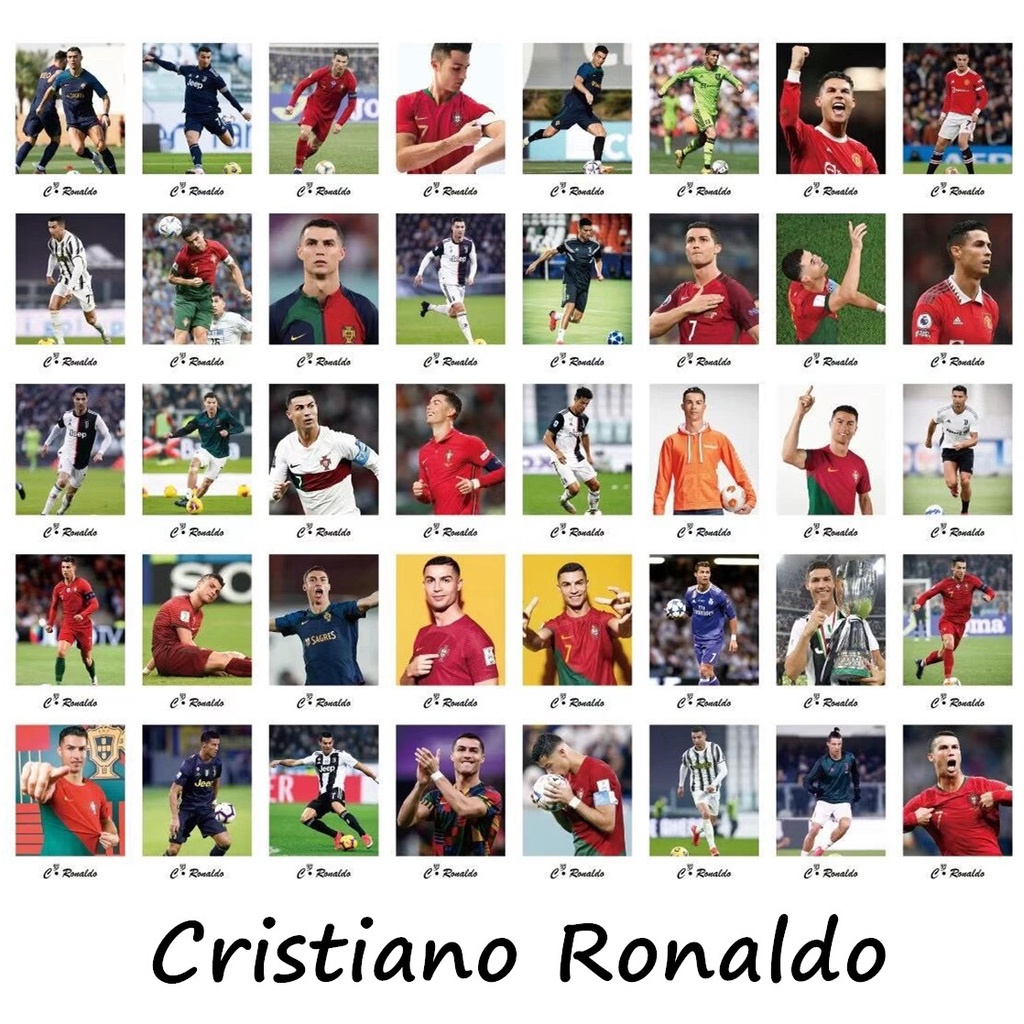 Hộp 40 Ảnh Lomo Card Fiffa Messi Neymar Cristiano Ronaldo