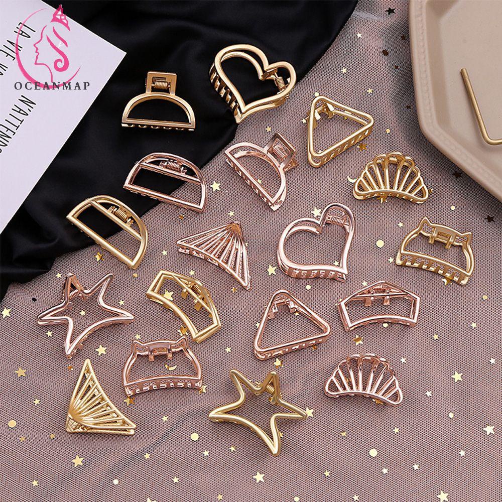 Kẹp Tóc Hình Trái Tim Ngôi Sao/Hình Học Thời Trang Cho Nữ