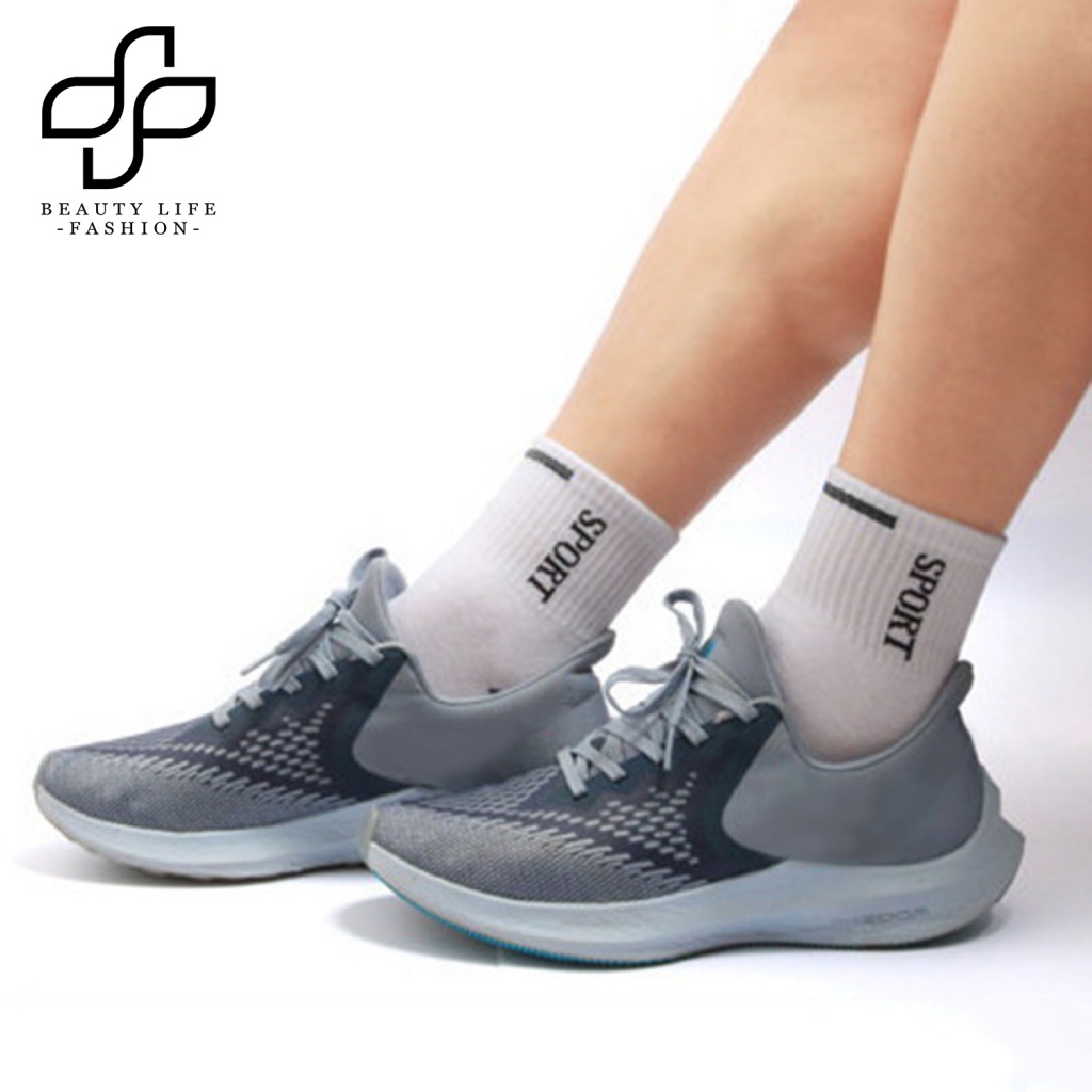 Set 5 Đôi Vớ Thể Thao Thấm Hút Mồ Hôi Cho Nam