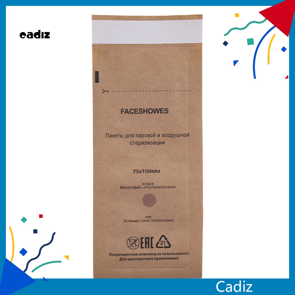 Set 100 Túi Giấy Khử Trùng Một Lần Tiện Dụng