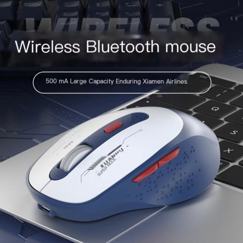 Chuột Không Dây Bluetooth 2.4Ghz USB Type-c 1200dpi 6 Nút Bấm Cho MacBook