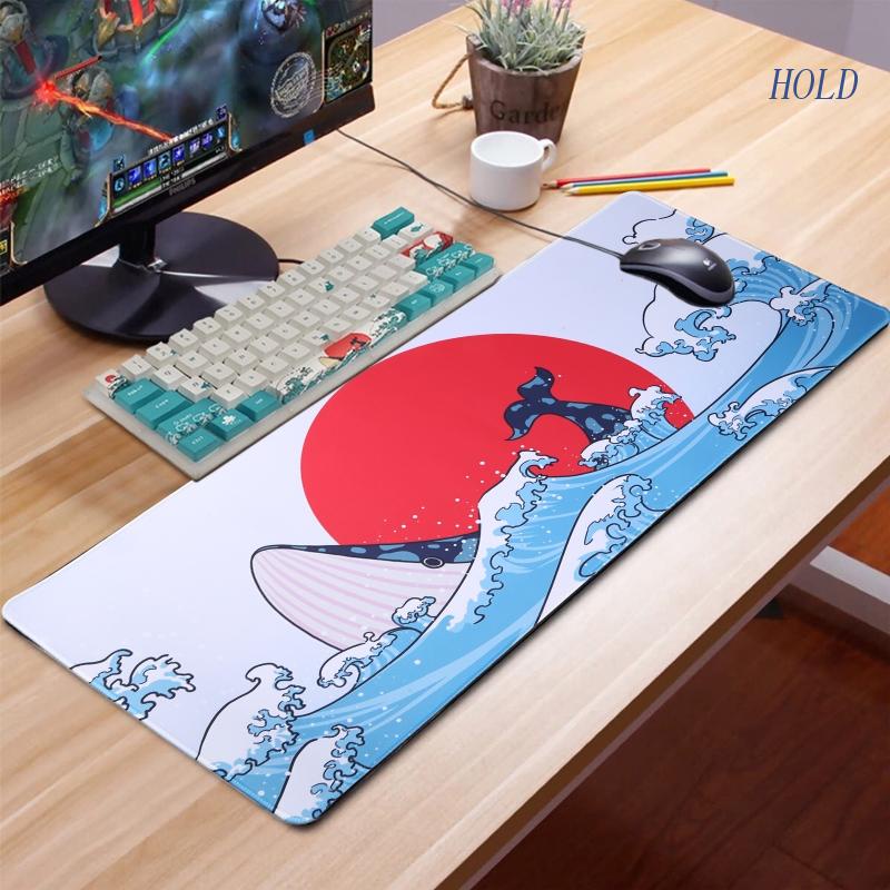 Tấm Lót Chuột Và Bàn Phím Máy Tính Bằng Silicon Dẻo Kích Thước 700x300m Tiện Dụng