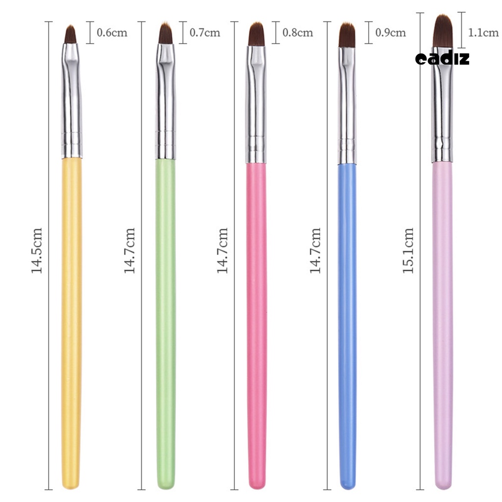 Cọ Vẽ Móng Tay Nghệ Thuật Bằng Sợi Nylon Siêu Nhẹ Có Thể Tái Sử Dụng