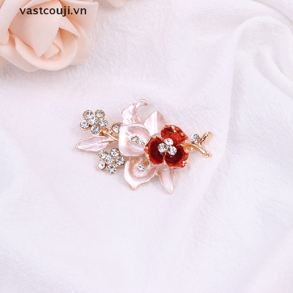 Ghim Cài Áo Hình Hoa Đính Đá Pha Lê Cỡ Lớn Thời Trang Cho Nữ