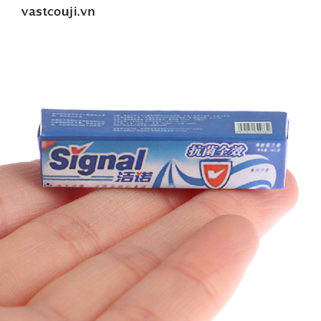 Set 5 Mô Hình Kem Đánh Răng Tỉ Lệ 1 / 12 Trang Trí Nhà Búp Bê