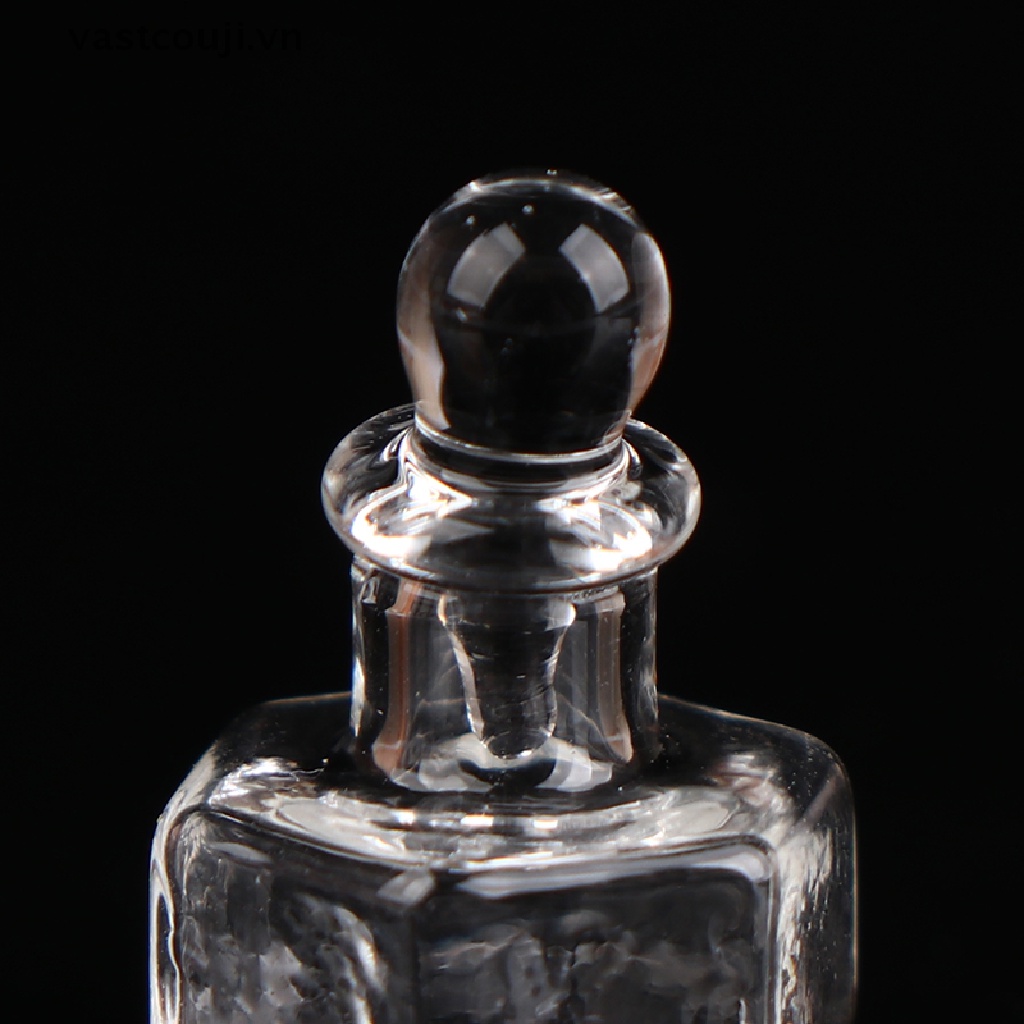 1 Bình Thủy Tinh mini Trang Trí Nhà Búp Bê Phong Cách vintage Châu Âu