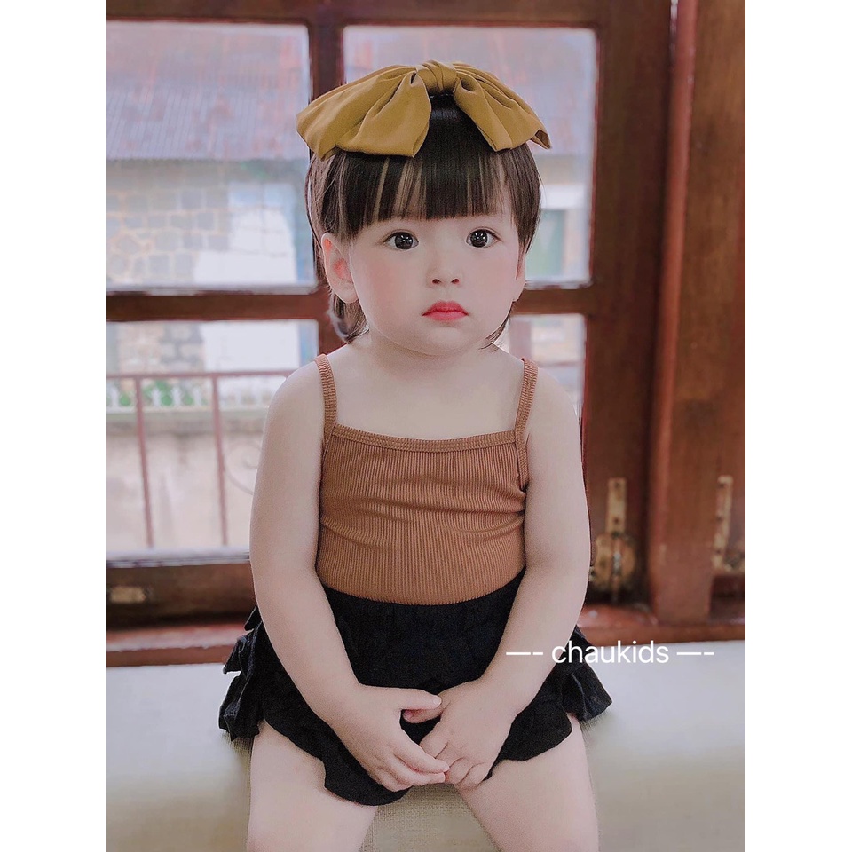 SALE SET VÁY HAI DÂY BÉ GÁI XINH XẮN SIZE 6-15KG