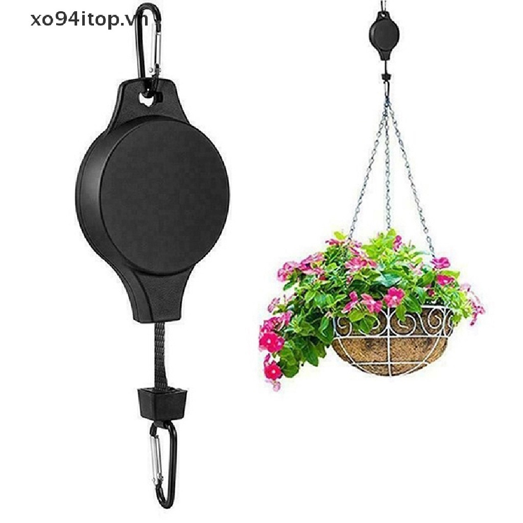 XOITOP Plant Pulley Hook Retractable Plant Hook Pulley Adjustable Plant Hanging Pulley VN