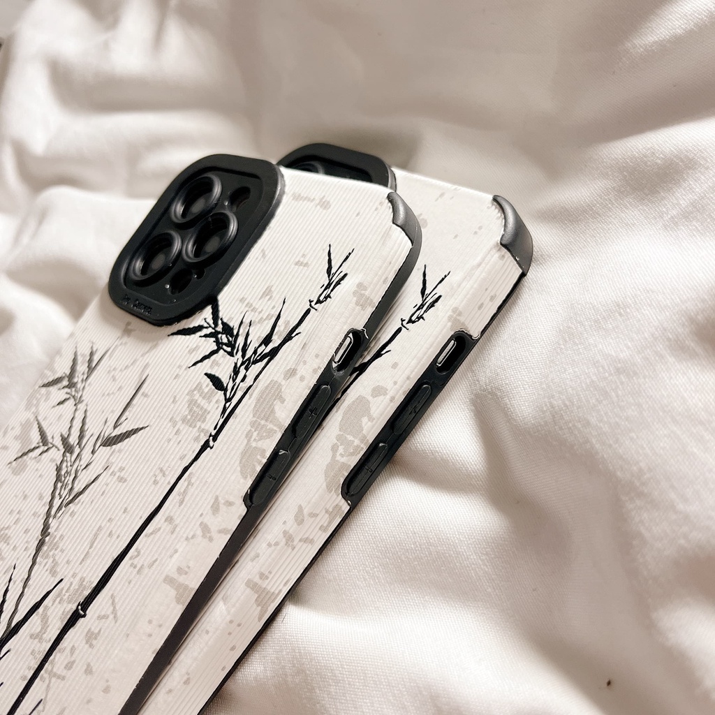 Ốp Điện Thoại silicone Mềm Họa Tiết Cây Tre Cho oppo reno 7z 5g 8z 5g 5 6 6z 8 5g