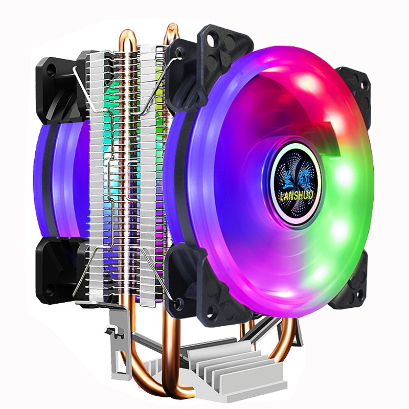 Quạt Tản Nhiệt CPU 9CM Có Đèn LED Cho LGA 775 1150 1151 1155 1156 1200 1356 1366 X79 X99 AMD AM3 AM4